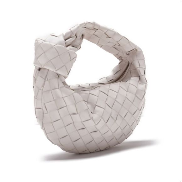 Bottega Veneta Chalk Mini Handbag Jodie Lambskin - Picture 1 of 10